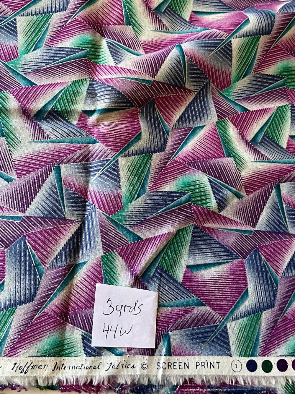 Quilting Sewing Material Lot Hoffman Fabrics Kaleidoscope Psychedelic colors